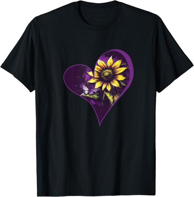 Heartfelt Sunflower Bloom T-Shirt