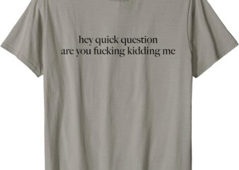 Hey Quick Question Are You Fucking Kidding Me T-Shirt