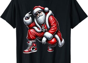 Hip Hop Santa Rapper Christmas T-Shirt