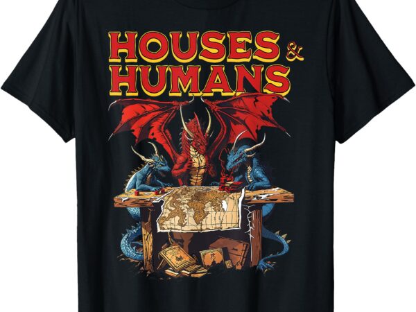 Houses and humans vintage retro 90s funny gamer gaming t-shirt