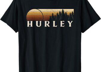 Hurley, AL Vintage Evergreen Sunset Eighties Retro T-Shirt