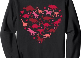 I Steal Hearts Dinosaur Heart Valentine Day Sweatshirt