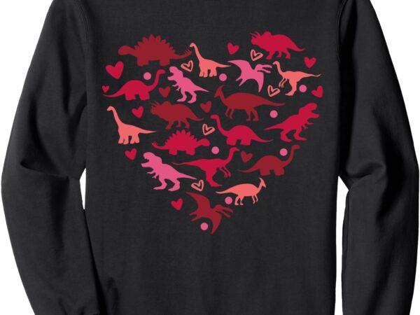 I steal hearts dinosaur heart valentine day sweatshirt