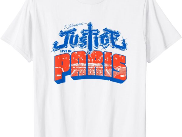 I survived justice live in paris t-shirt