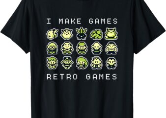 I make games retro games T-Shirt