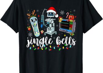 Icu Nurse Christmas Funny Jingle Bells Tech Nursing Er Dept T-Shirt