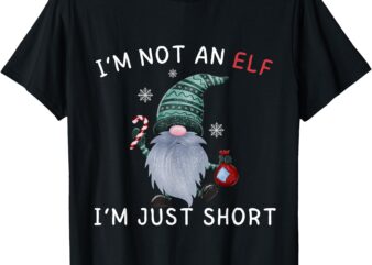 Im Not An Elf Im Just Short Funny Christmas Matching Family T-Shirt