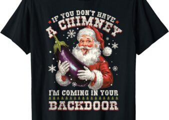 Inappropriate Santa Rude Christmas Sexual Innuendo T-Shirt