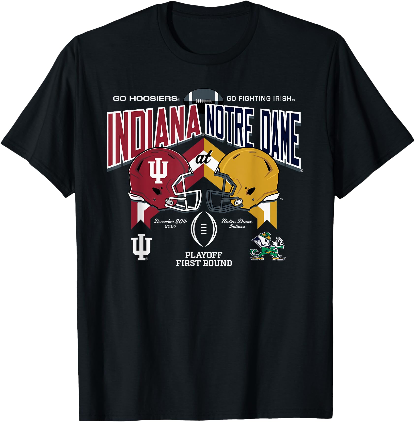 Indiana Hoosiers at Notre Dame Fighting Irish CFP 20242025 TShirt