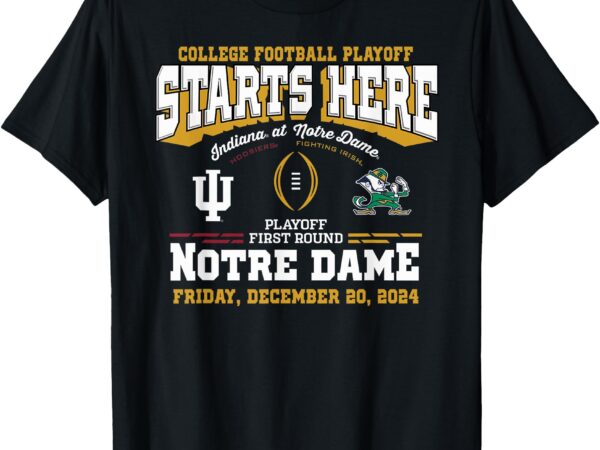 Indiana hoosiers at notre dame fighting irish cfp 2024-25 t-shirt