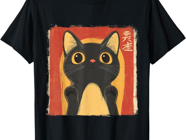 Japanese cat ramen noodle anime manga kawaii sweet cat t-shirt