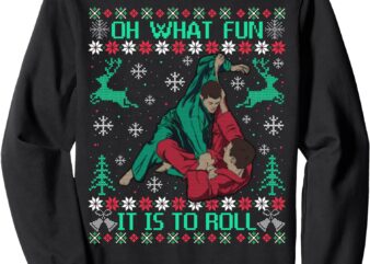 Jiu Jitsu BJJ Ugly Christmas Sweater MMA Funny Xmas Sweater Sweatshirt