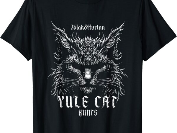 Jólakötturinn christmas yule cat hunts t-shirt