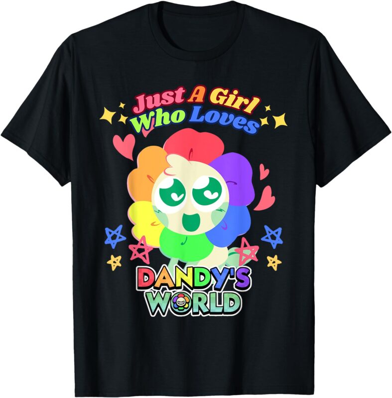 Just A Girl Who Loves Dandy’s World Birthday Costume For Kid T-Shirt