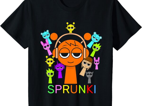 Kids funny sprunki just a boy who loves sprunki kids sprunki beat t-shirt