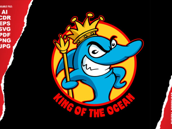 King of the ocean t shirt vector art