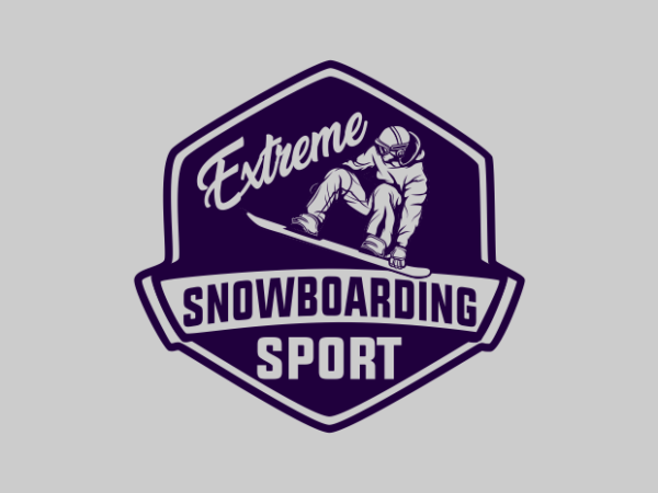 Logo snowboarding 1 t shirt vector graphic