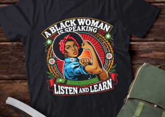 TD10- A Black Woman Is Speaking Listen Black History Month