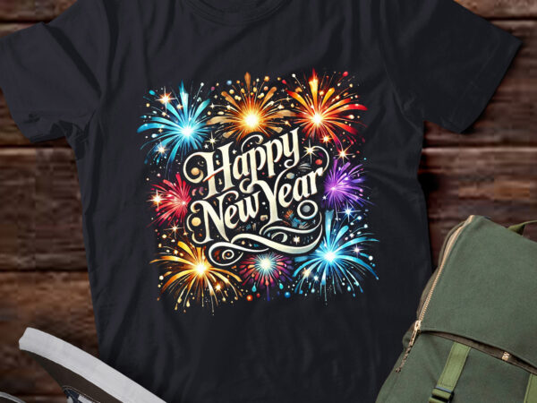 Lt890 – happy new year 2025 fireworks countdown party t shirt vector graphic