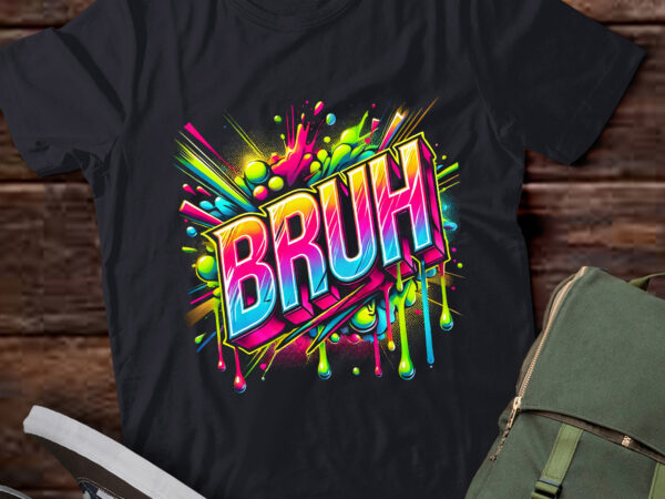 Lt920-boys bruh meme funny saying teens graffiti aesthetic kids t-shirt