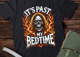 LT932-It’s Past My Bedtime Funny Skeleton Meme Flames