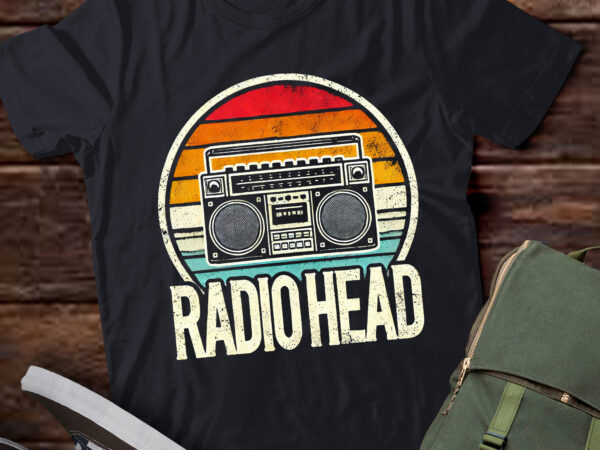 Lt934-retro vintage music radio head lover classic t shirt vector graphic