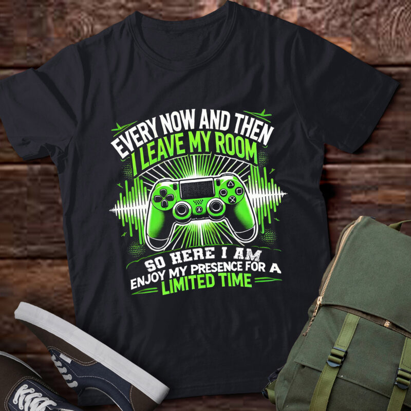 LT938-Funny Gaming Every Now And Then I Leave My Room Gamer Gifts T-Shirt