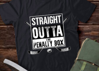 LT939-Ice Hockey Player Gift Straight Outta The Penalty Box T-Shirt