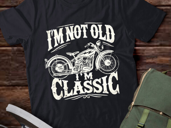 Lt940-i’m not old i’m classic funny motorcycle graphic men’s biker t-shirt