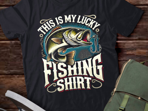 Lt967-funny dad fishing men my lucky fishing shirt outdoors t shirt vector graphic