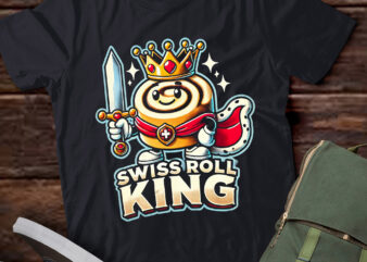 LT977-Swiss Roll King Funny Swiss Roll Lover Illustration