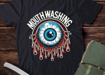 TD8-Mouthwashing Eye Art for Horror Fans Creepy Artwork