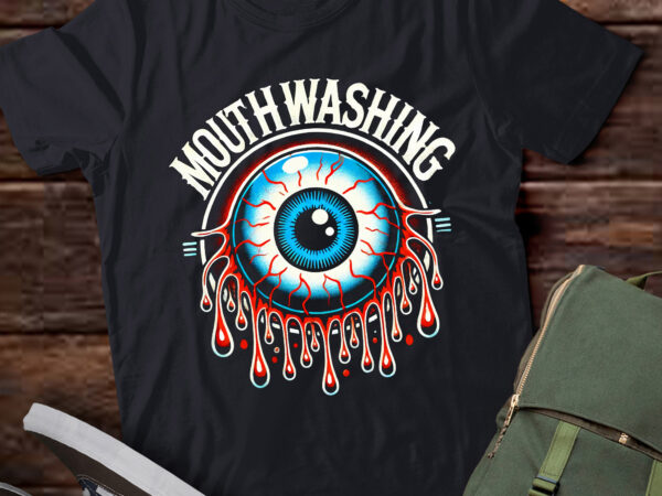 Td8-mouthwashing eye art for horror fans creepy artwork t shirt designs for sale