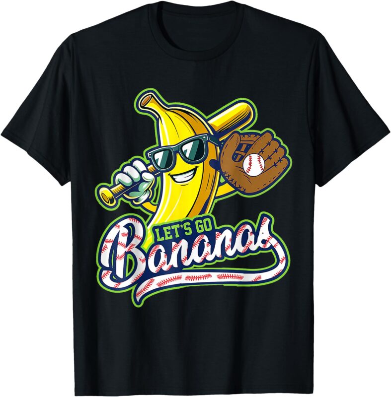 Let’s Go Bananas Shirt Funny Graphic Tees for Men Women Kids T-Shirt