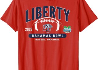 Liberty Flames Bahamas Bowl 2025 Football Red T-Shirt