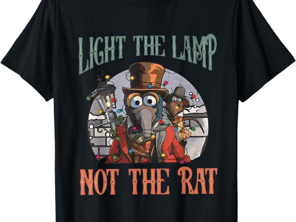 Light the lamp not the rat christmas funny holiday rat t-shirt