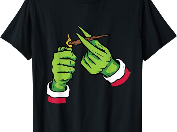 Light up some christmas spirit christmas green hand party t-shirt