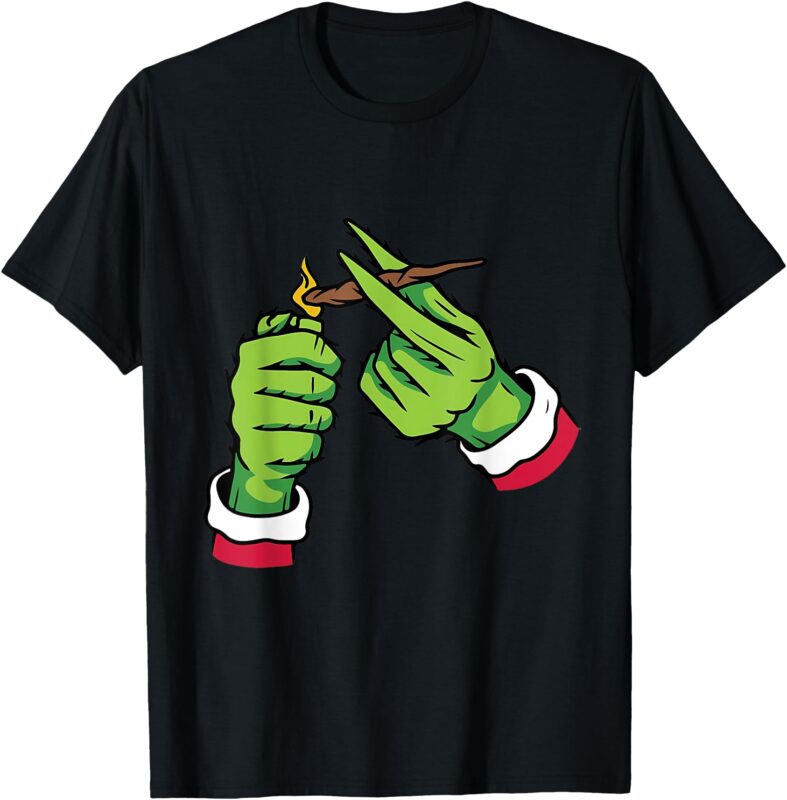 Light Up Some Christmas Spirit Christmas Green Hand Party T-Shirt