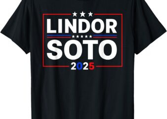 Lindor Soto ’25 – Vintage Mets Name Political Meme Baseballs T-Shirt