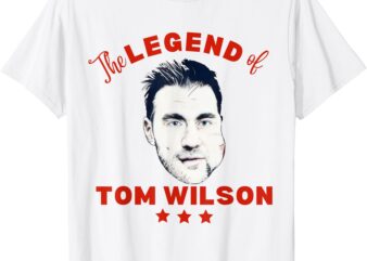 Logan Thompson Wearing The Legend Of Tom Wilson Tee T-Shirt