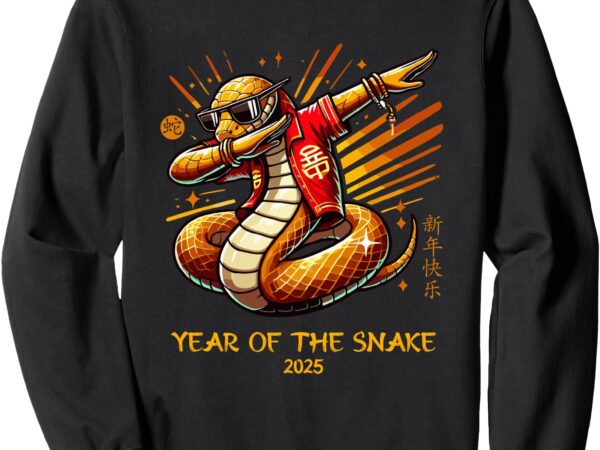 Lunar new year 2025 chinese new year of the snake dabbing sweatshirt