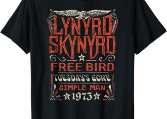 Lynyrd Skynyrd – Free Bird Tuesday’s Gone Simple Man Songs T-Shirt