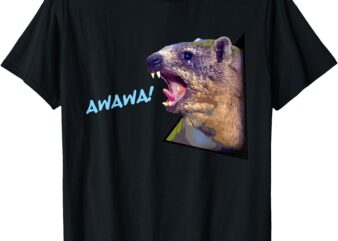 Mama Funny Hyrax Screaming Mom Hyrax Meme Animal T-Shirt