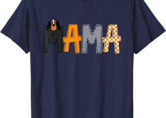 Mama Orange Blooded Tennessee Hound Native Sport Mom T-Shirt