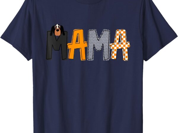 Mama orange blooded tennessee hound native sport mom t-shirt