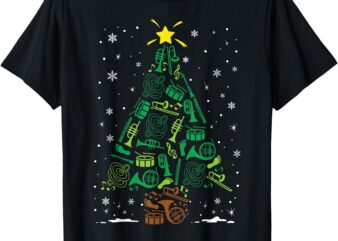 Marching Band Instrument Family Matching Christmas Tree T-Shirt