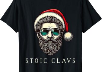 Marcus Aurelius Stoic Santa Claus Stoicism Funny Christmas T-Shirt