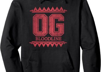 Men Women Kids Vintage OG Bloodline Wrestling Fans Gift Pullover Hoodie