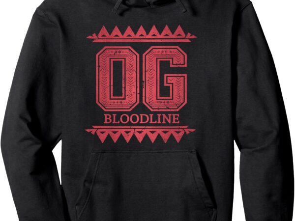 Men women kids vintage og bloodline wrestling fans gift pullover hoodie t shirt designs for sale