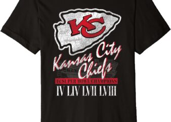 Mens Brittany Mahomes x Kansas City Chiefs NFL 4x Champions FOCO Premium T-Shirt